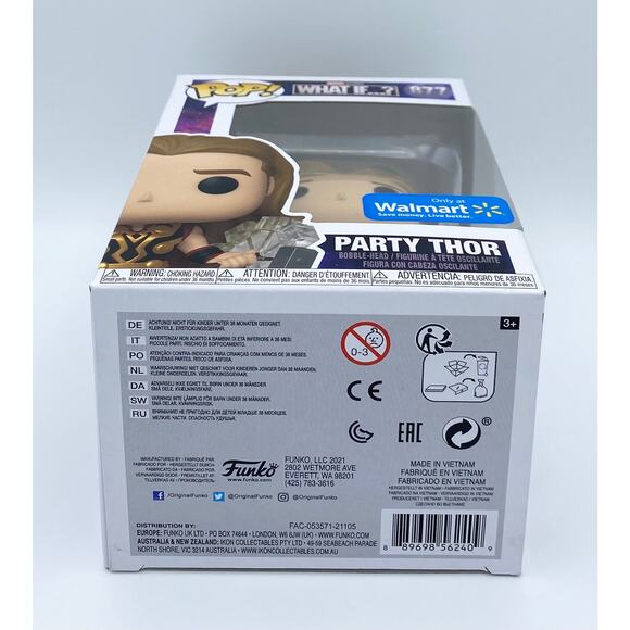 Marvel What If? Party Thor Walmart Exclusive Funko Pop - Picture 6 of 6